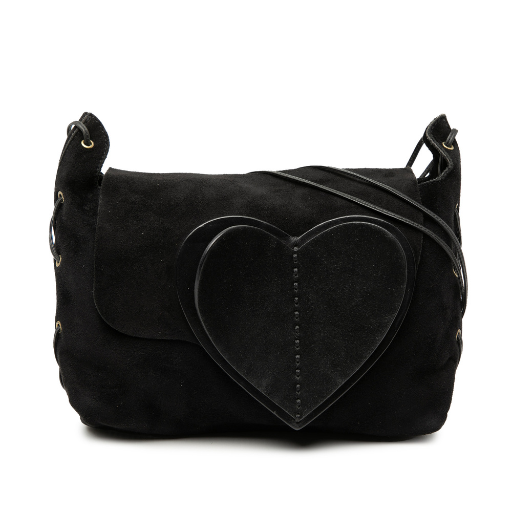 Pre-Loved Gucci Suede Heart Crossbody